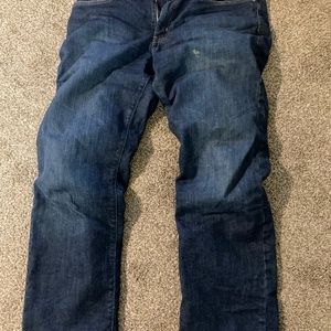 Eddie Bauer 32x30 Dark Indigo flannel lined